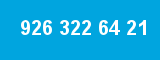 926 322 64 21 926 322 64 21